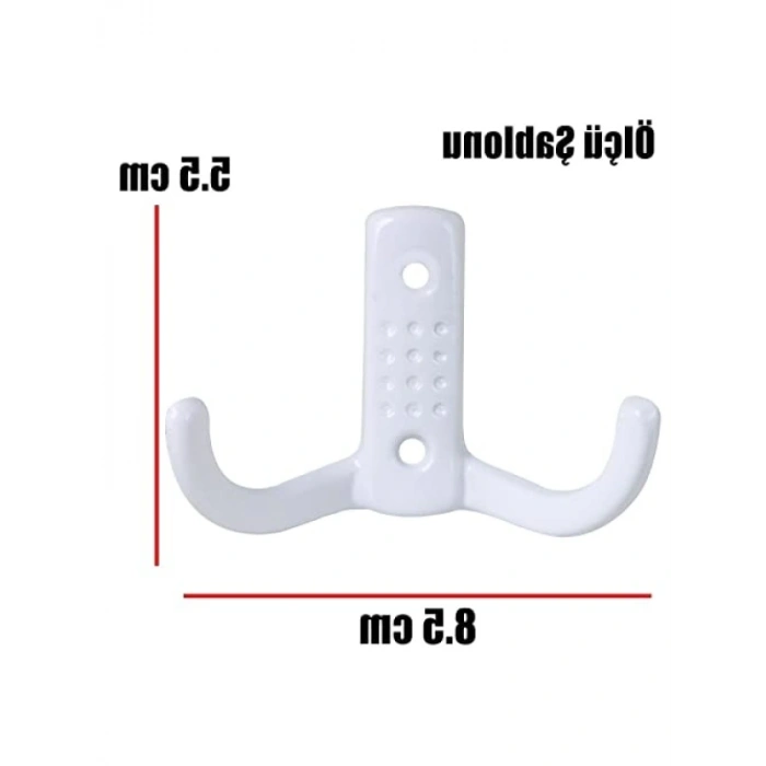 Beyaz Metal Duvar Askısı, Elbise Askılığı