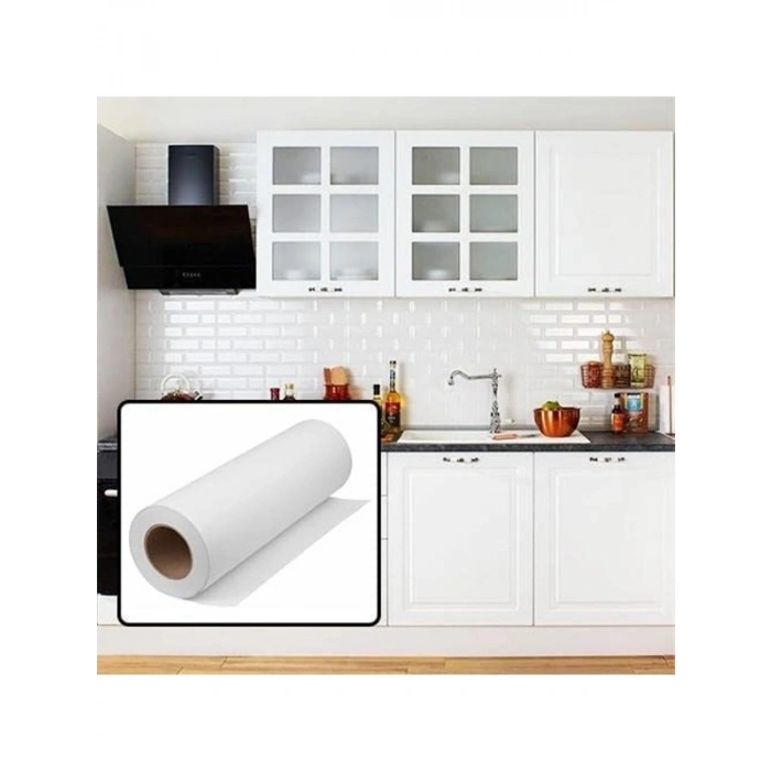 Beyaz Mobilya Kaplama Folyosu, 61 cm Genişlikte