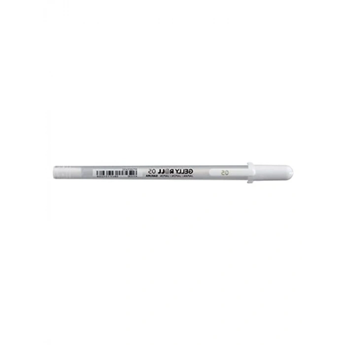 Beyaz Orta Kalın Uçlu Gelly Roll Kalemi, 0.4 mm