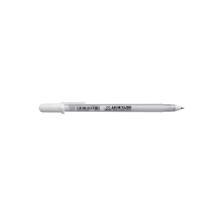 Beyaz Orta Kalın Uçlu Gelly Roll Kalemi, 0.4 mm