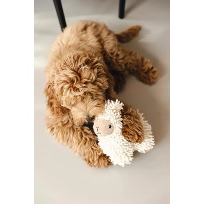 Beyaz Peluş Koyun Oyuncak, 26x6x21cm