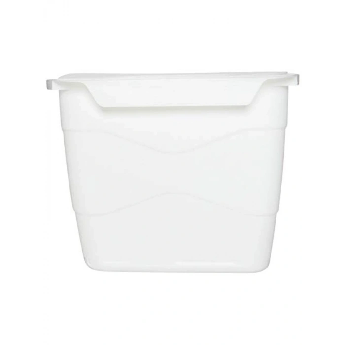 Beyaz Pratik Kapaklı Çöp Kovası - Ferah Ortam İçin