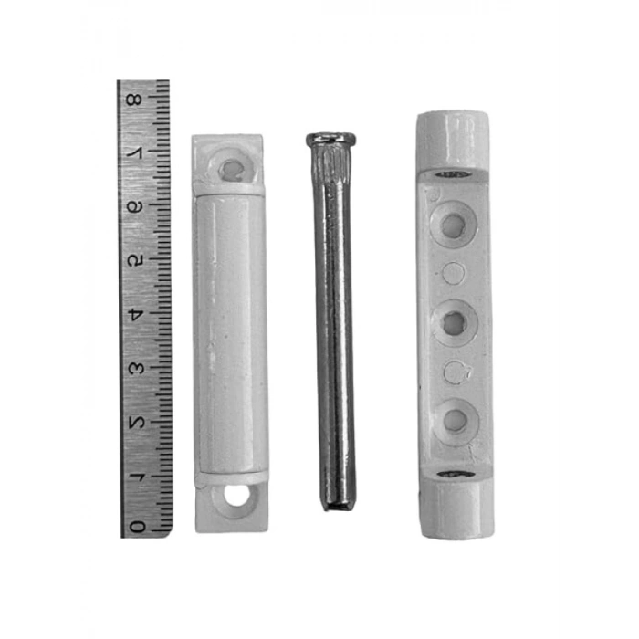 Beyaz PVC Pimapen Pencere Kapı Menteşesi, 75mm Kısa Tip