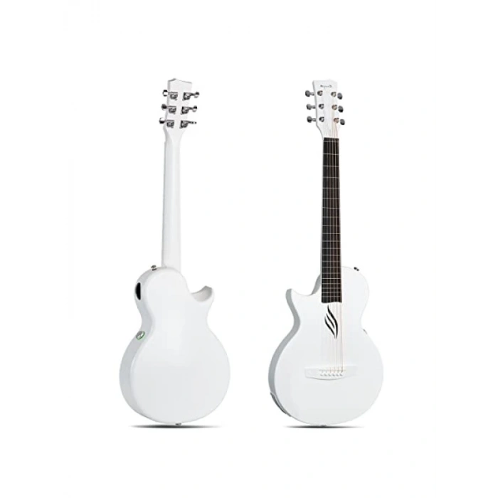 Beyaz Renk Elektro Akustik Gitar - Yüksek Kalite Ses Performansı