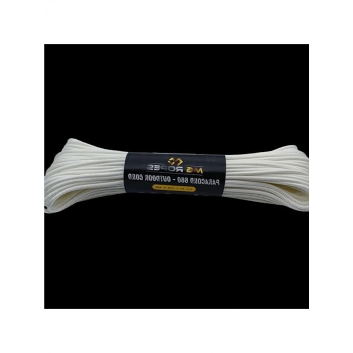 Beyaz Renk Paracord İp 30 Metre ile Çok Amaçlı Kullanım