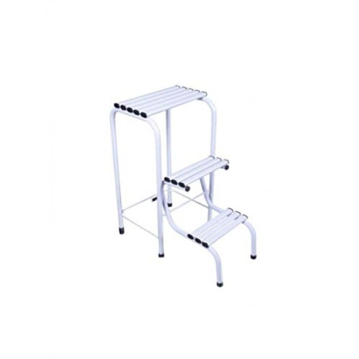 Beyaz Renkli Tabure Merdiven