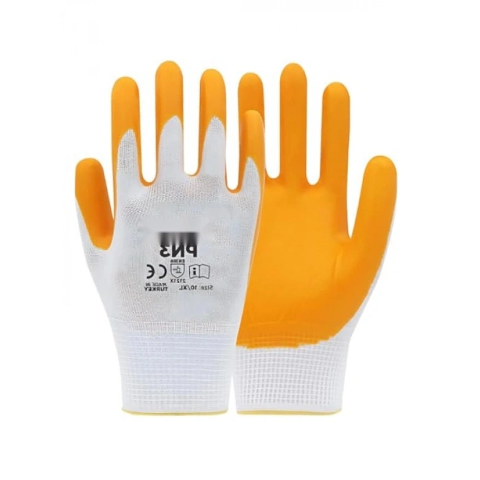 Beyaz Sarı Eldiven, No:10