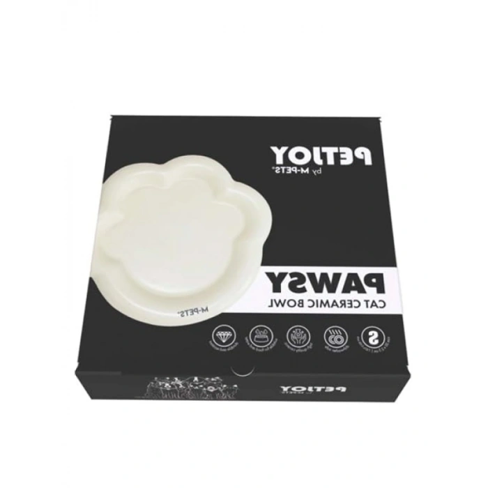 Beyaz Seramik Mama Kabı 100 ml