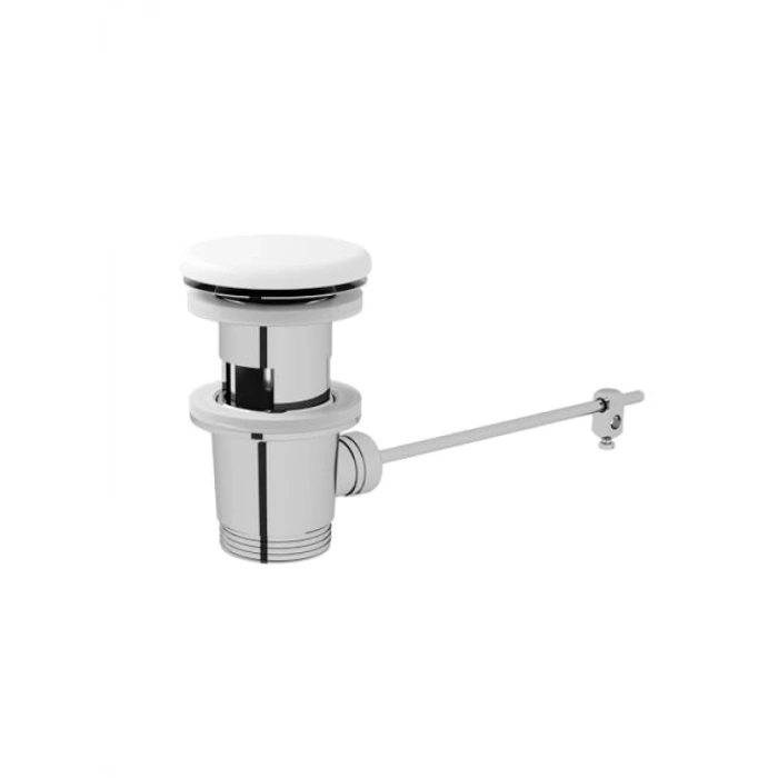 Beyaz Seramik Süzgeç - Lavabo Sifon Üst Grubu