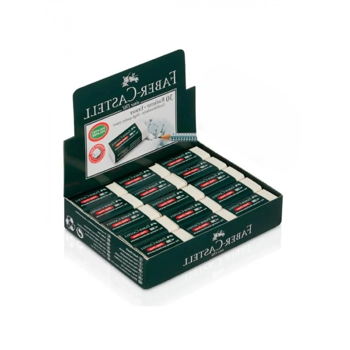 Beyaz Silgi - Faber Castell, 30 Lu Paket