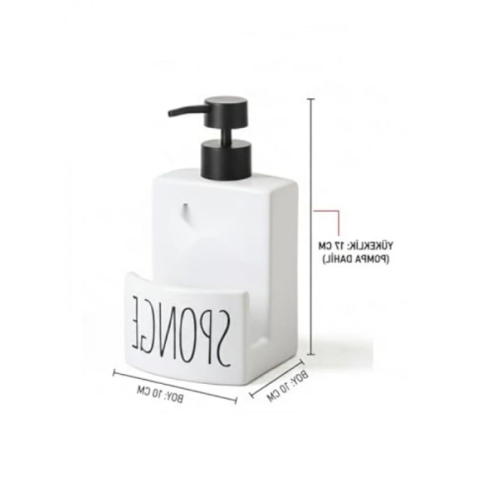 Beyaz Sıvı ve Katı Sabunluk - Modern Tasarım