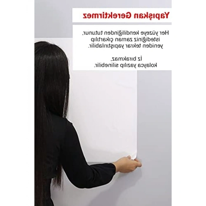Beyaz Statik Yazı Tahtası, 2 Adet Pratik Elektrostatik Kağıt
