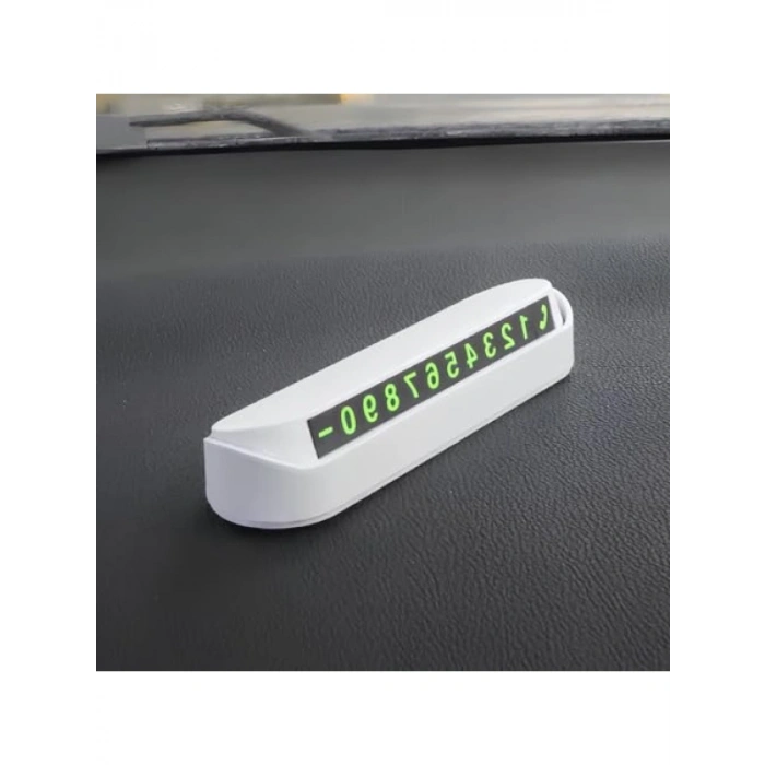 Beyaz Telefon Numaratörü Araba Torpido Üstü