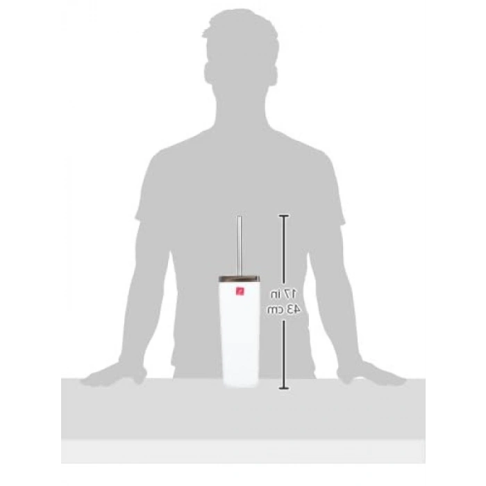 Beyaz Tuvalet Fırçası - M-SA04-01