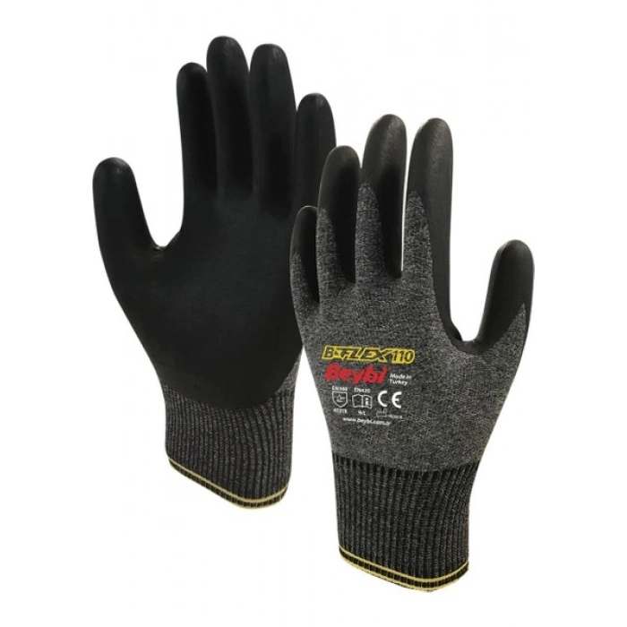 Beybi B-Flex 110 Köpük Nitril Iş Eldiveni No 9