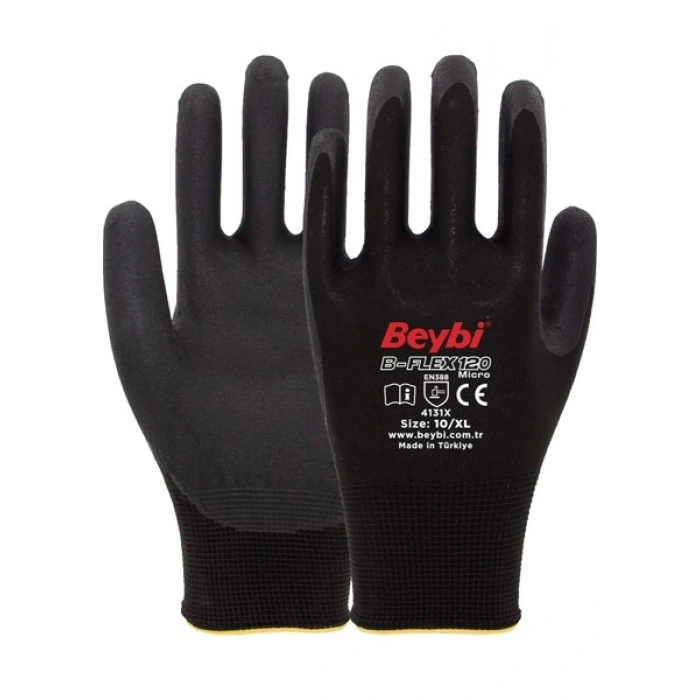 Beybi B-FLEX120 Micro Köpük Nitril Eldiven 12 Çift