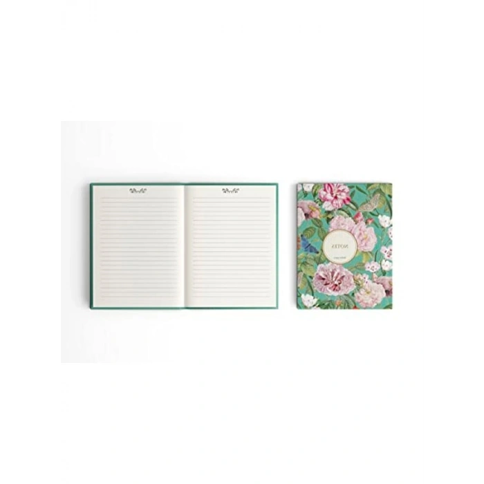 Bez Ciltli Çizgili Defter - A5 Boyut, Sert Kapaklı