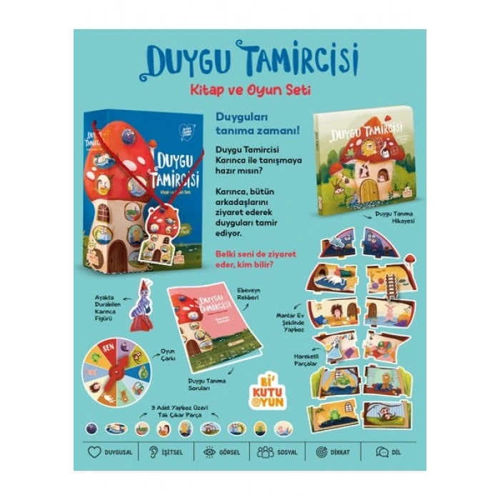 Bi Kutu Oyun Duygu Tamircisi - Kitap ve Oyun Seti