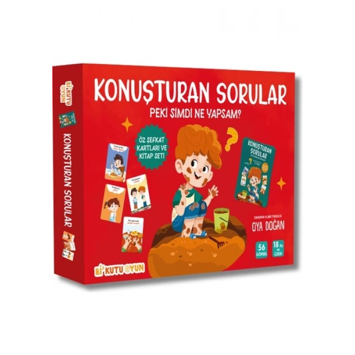 Bi Kutu Oyun Konuşturan Sorular – Peki Şimdi Ne Yapsam? (Öz Şefkat Kartları ve Kitap Seti)