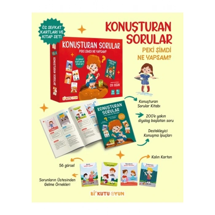 Bi Kutu Oyun Konuşturan Sorular – Peki Şimdi Ne Yapsam? (Öz Şefkat Kartları ve Kitap Seti)