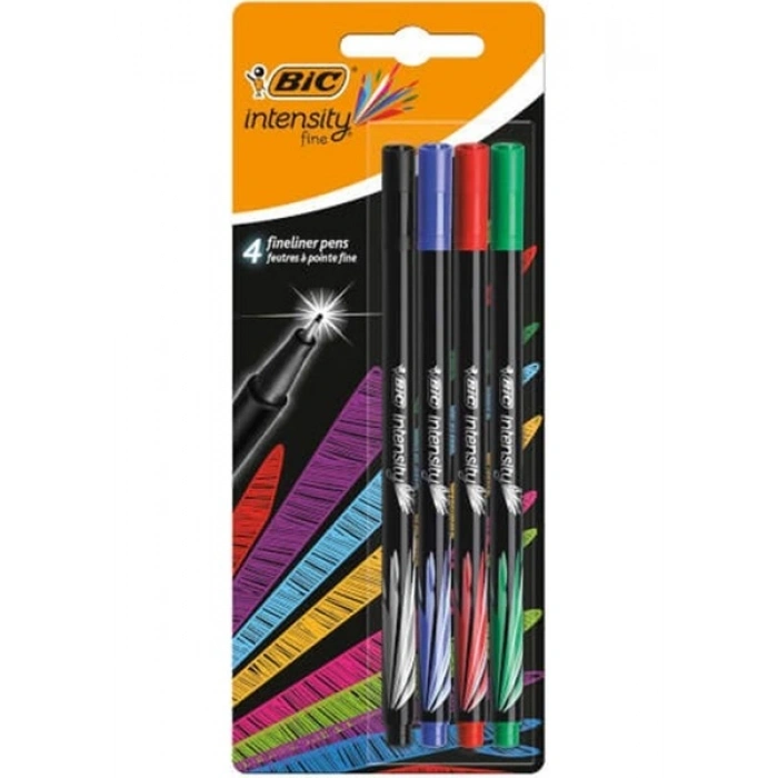 Bic İntensity Fine Liner Klasik 4lü Blisterli Kalem