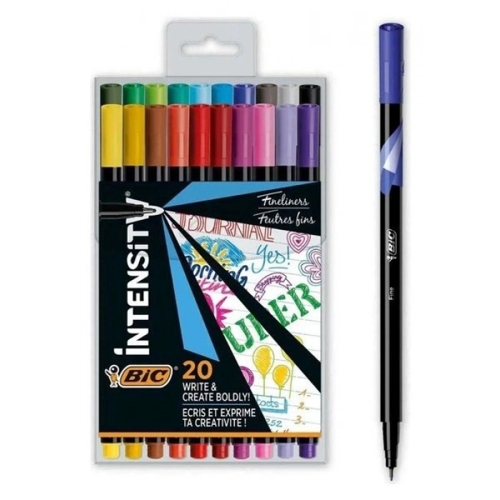 Bic İntensity Fineliner Keçeli Kalem 20Li