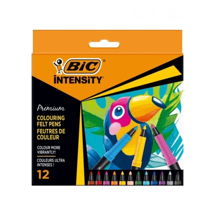 Bic İntensity Premium 12 Renkli Keçeli Kalem 977891