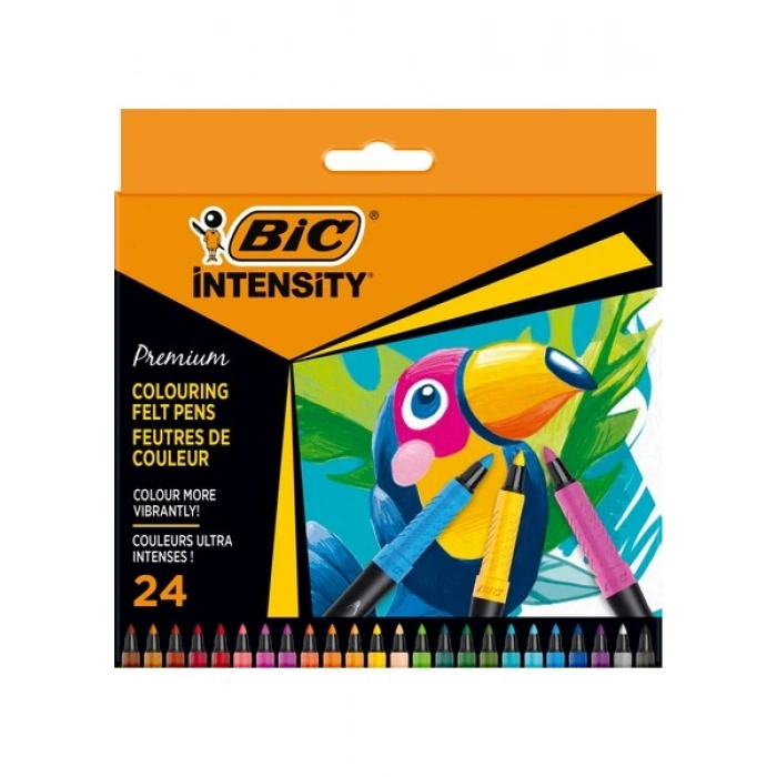 Bic İntensity Premium Keçeli Boya Kalemi 24 Renk