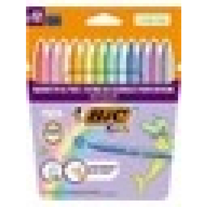 Bic Kıds Colour Keçeli Boya Kalemi Pastel Renkler 12 Li