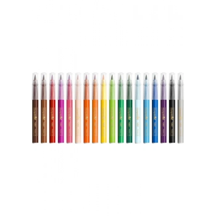 Bic Kids Visaquarelle Fırça Uçlu Keçeli Boya Kalemi 18 Renk