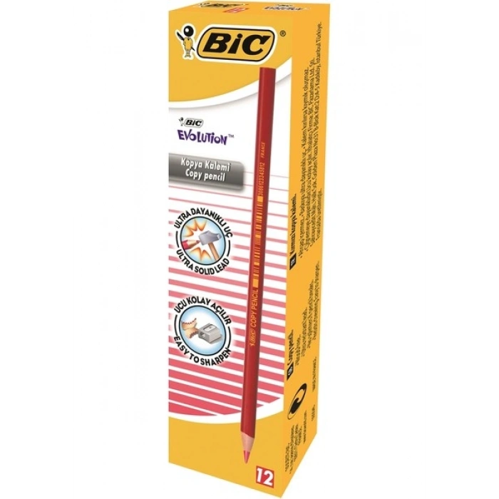 Bic Kurşun Kalem Seti 12 Kurşun 12 Kırmızı Kalem
