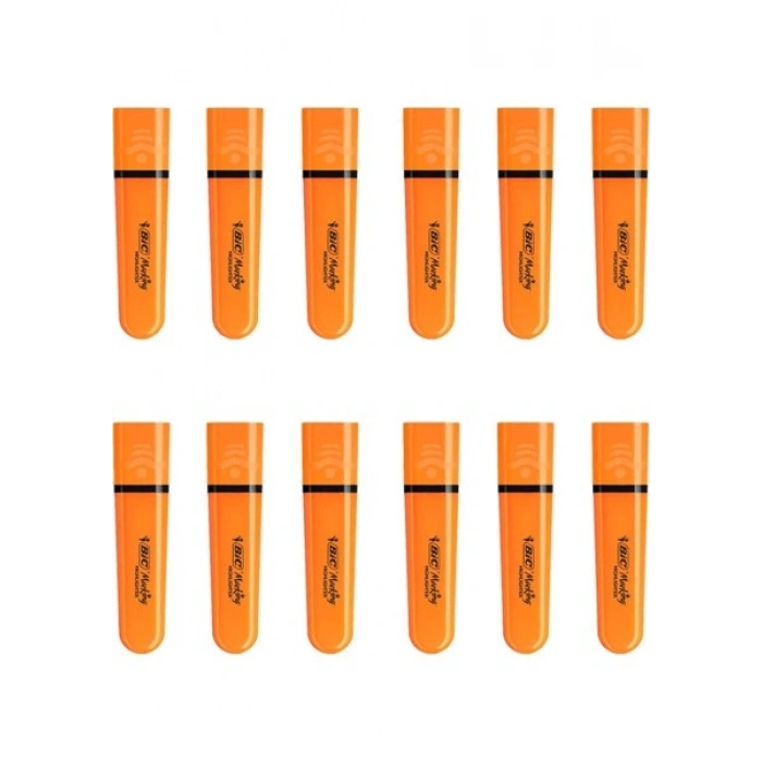 Bic Marking Flat Fosforlu Kalem Turuncu 12 Adet