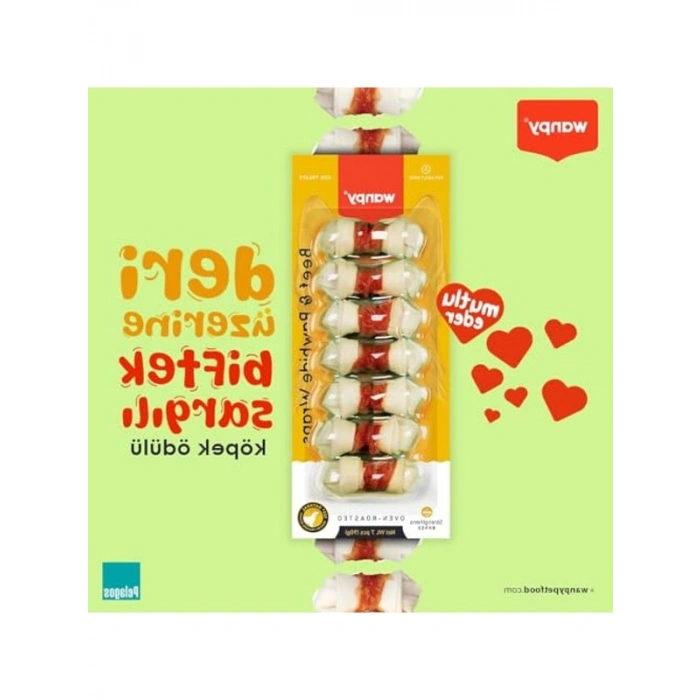 Biftek Sargılı Köpek Ödül Mamaları 85 Gr Lezzetli Atıştırmalık