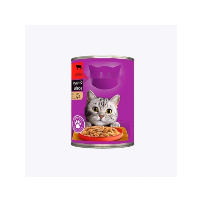 Biftekli Konserve Kedi Maması, 400 G