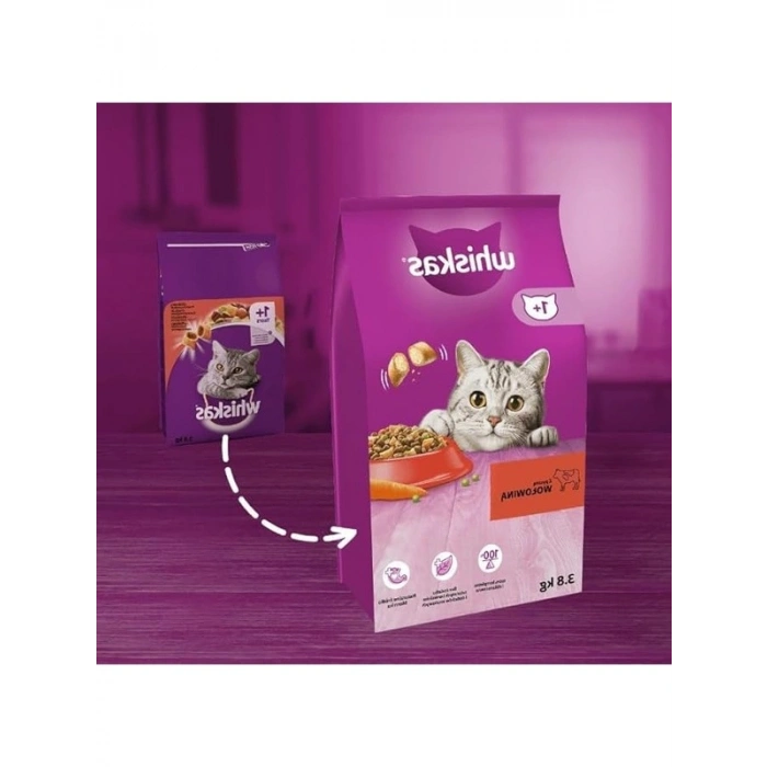 Biftekli ve Havuçlu Yetişkin Kedi Maması, 3.8 Kg