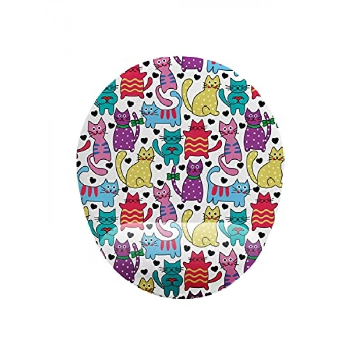 Bilek Destekli Sevimli Kediler Temalı Mouse Pad