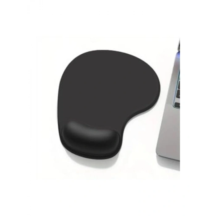 Bilek Destekli Siyah Mouse Pad - Ergonomik Tasarım