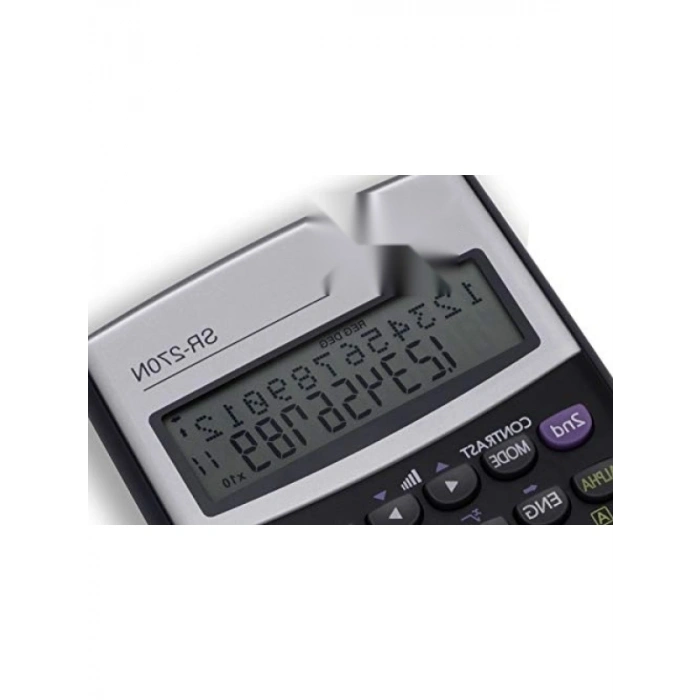 Bilimsel Hesap Makinesi, 2 Satır ve 10+2 Haneli, Siyah