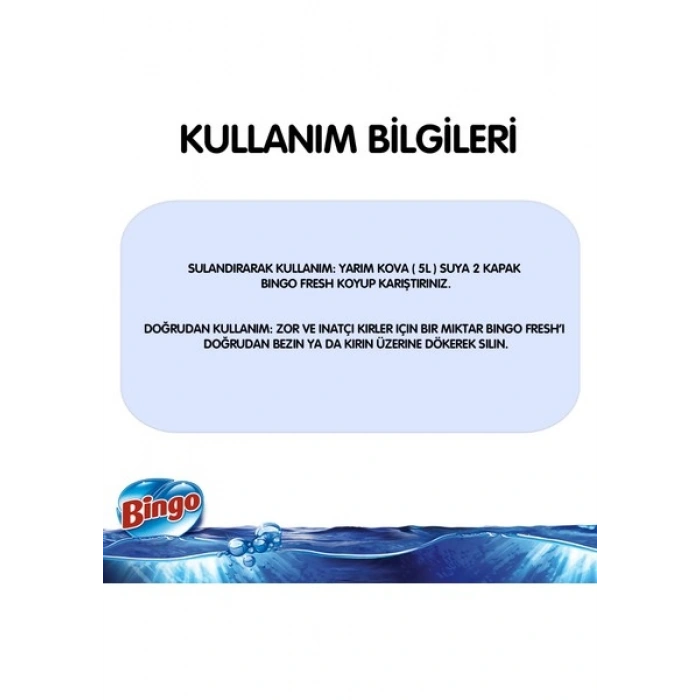 Bingo Fresh Yüzey Temizleyici Masal 2;5 L