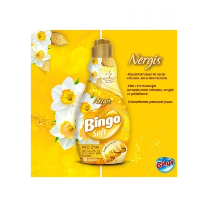 Bingo Konsantre Çamaşır Yumuşatıcısı Nergis 1440 ml
