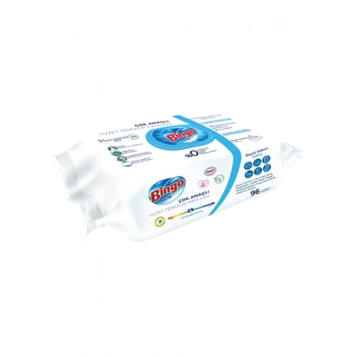 Bingo Yüzey Havlusu Beyaz Sabun 96lı