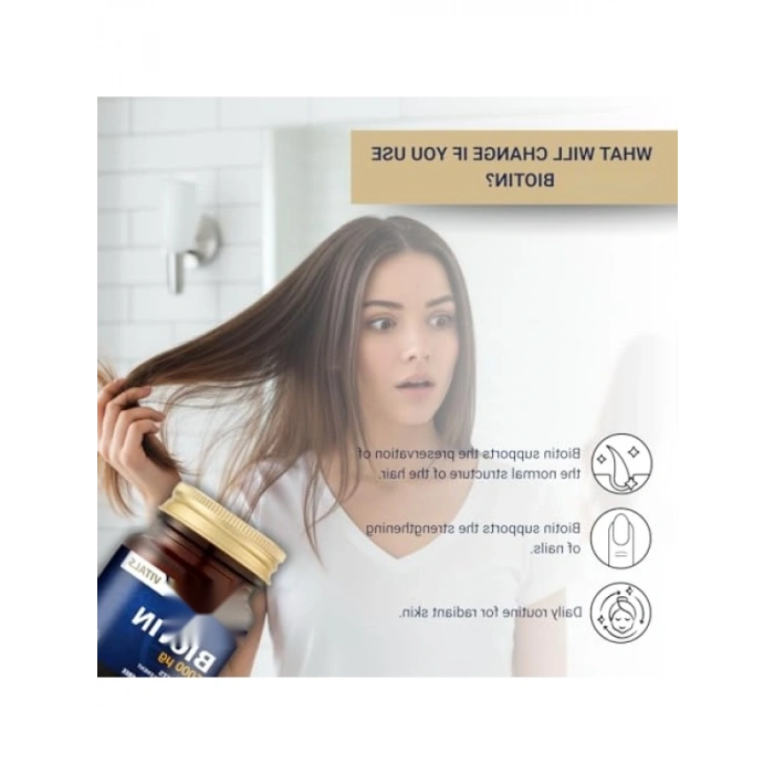 Biotin Takviye Edici Gıda - 5000 mcg - 30 Tablet