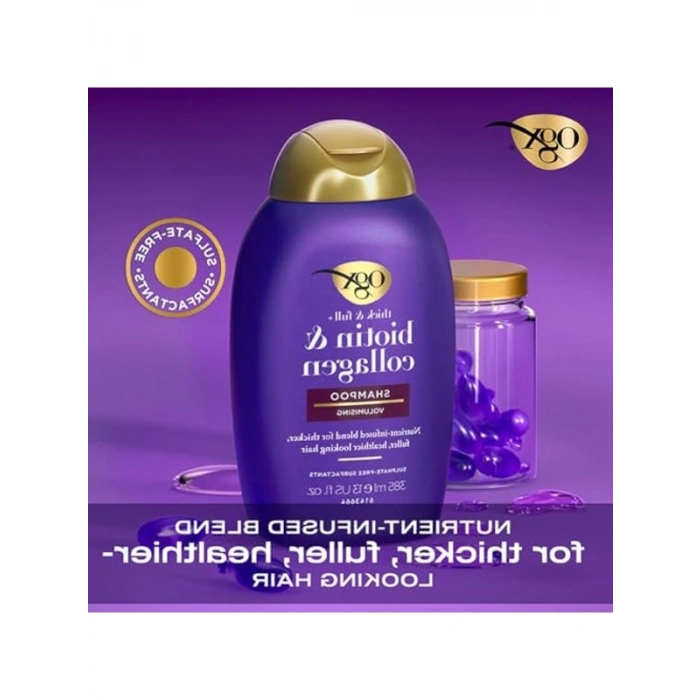 Biotin ve Kolajen İçeren Saç Şampuanı, 385 ml Besleyici Formül