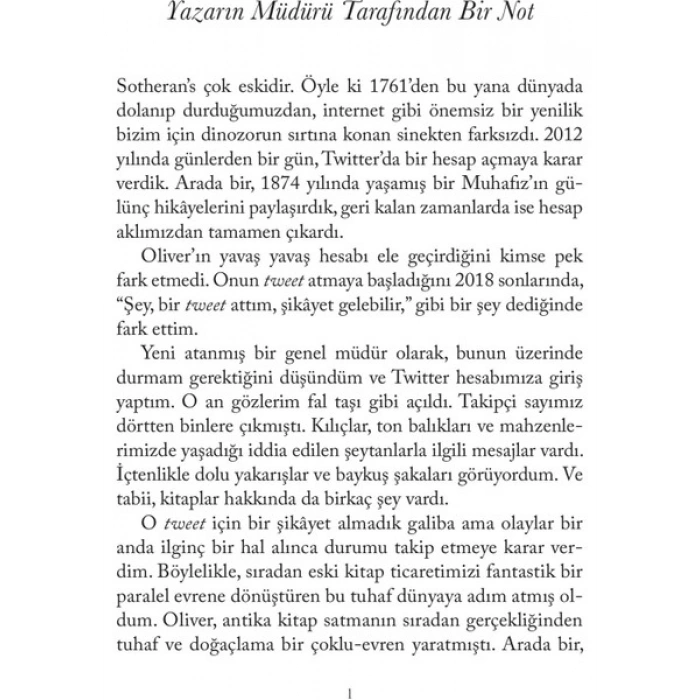 Bir Nadir Kitapçının Talihsiz Serüvenleri - Oliver Darkshire