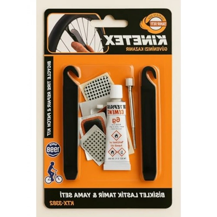 Bisiklet Lastik Yama Seti, Levyeli ve Zımpralı Model