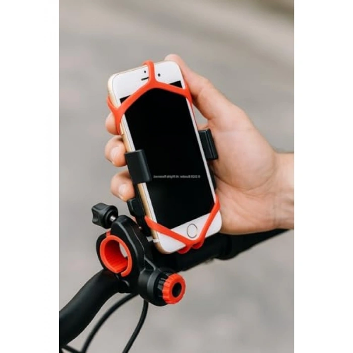 Bisiklet Telefon Tutucu - 360° Dönme Özellikli