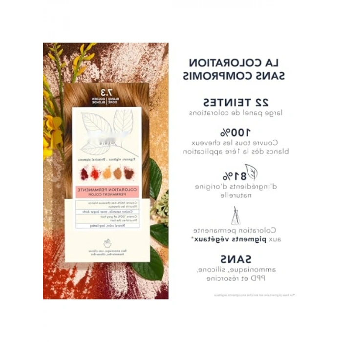 Bitkisel Saç Boyası, Tüm Saç Tipleri İçin 7.3 Renk