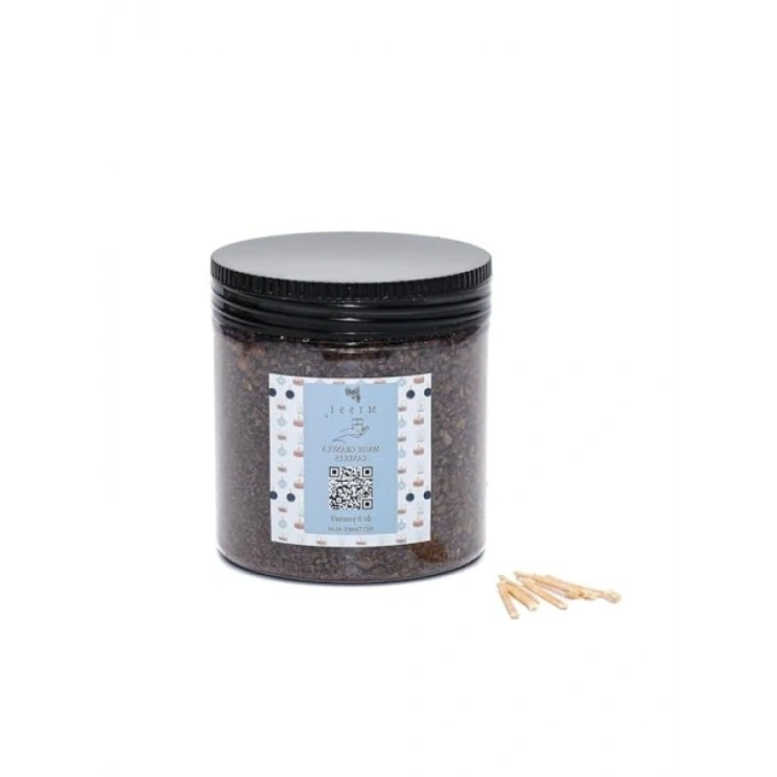 Black Vanilya Kokulu Dekoratif Mum - 250 gr