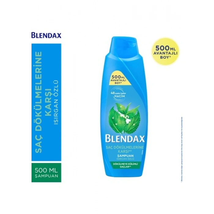 Blendax Isırgan Özlü Şampuan 500 ml Dökülmeye Eğilimli Saçlar İçin