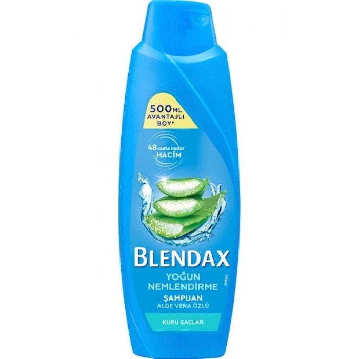 Blendax Yoğun Nemlendirme Aloe Vera Özlü Şampuan 500 ml Kuru Saçlar İçin
